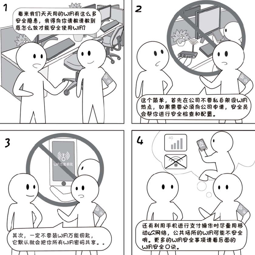 2018國家網絡安全宣傳周系列動漫①丨還在“蹭”免費WiFi？這些安全風險告訴你真能嚇一跳